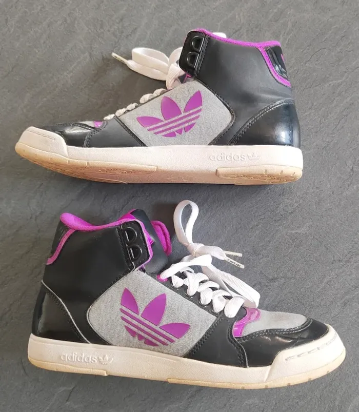 Adidas Midiru Court rose gris noir Taille 39 - photo numéro 9