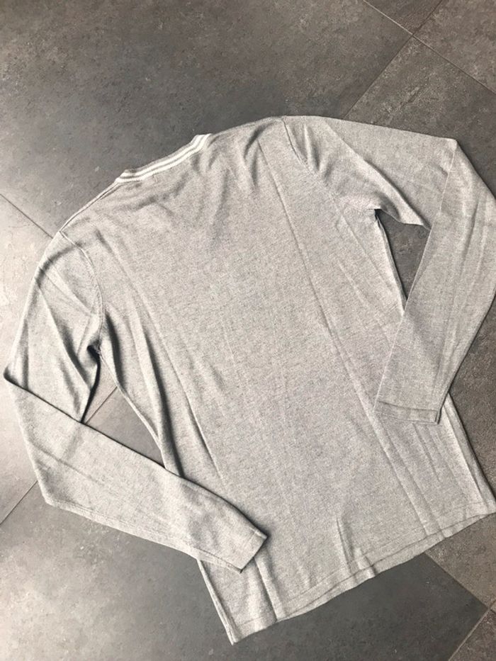 Pull fin Homme Gris clair Briefing - photo numéro 3
