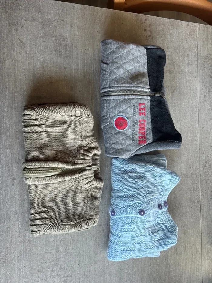 Lot 3 gilet 3 mois