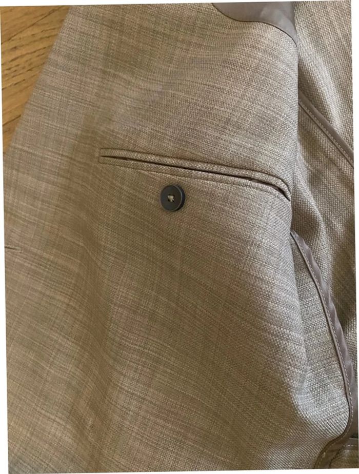 Blazer veste de costume Marron beige taille S Reserved neuf - photo numéro 11
