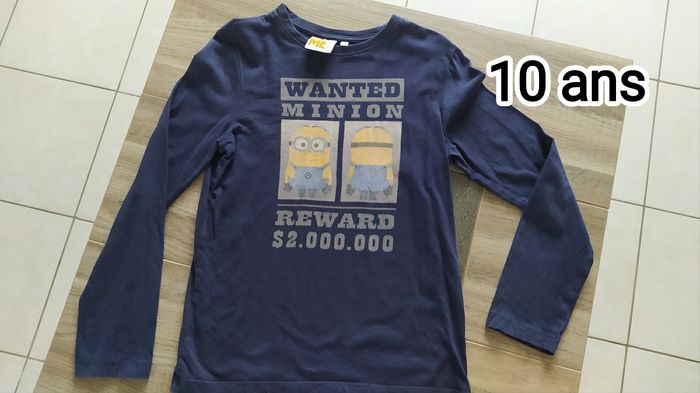 Tee-shirt manches longues 10 ans Minions