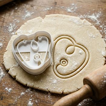 Emporte-pièce Cœur et Stéthoscope - Découpoir Biscuit Infirmière Médecin Pâtisserie