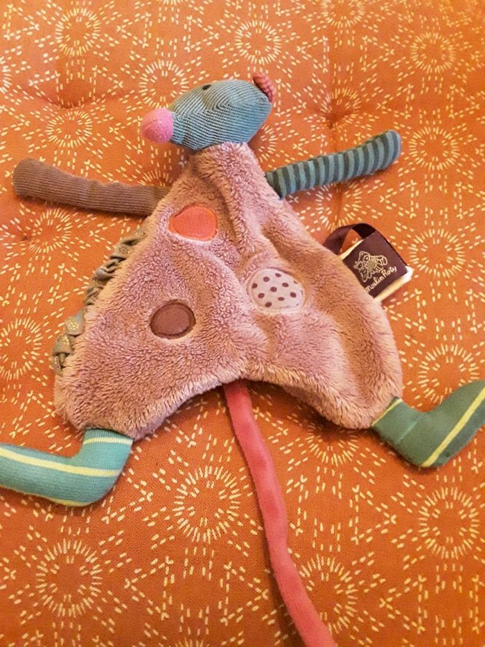 Doudou moulin roty souris plate
