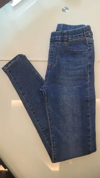 Tregging / Jean skinny bleu foncé ceinture élastique