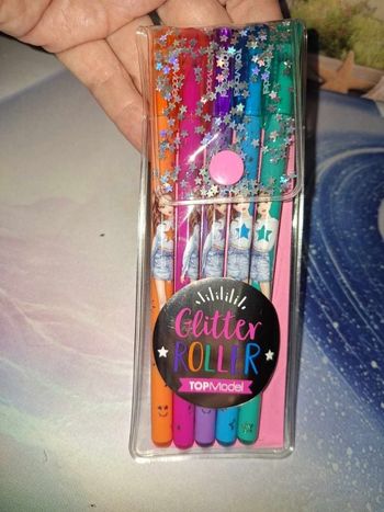 pochette de stylo pailleté