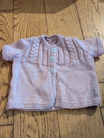 Gilet manches courtes fait main