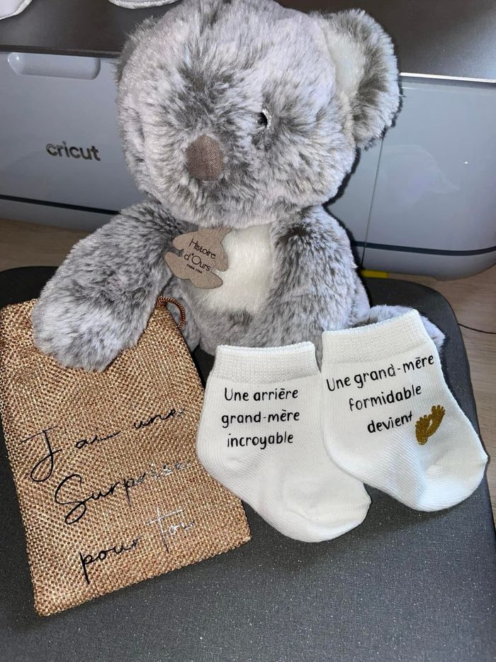 Chaussette annonce grossesse