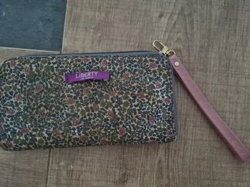 Porte monnaie cartes fleurs liberty