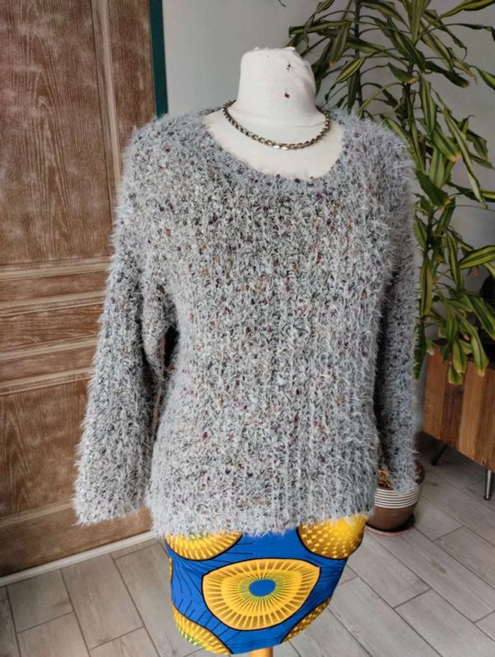 Pull gris moutonné - photo numéro 4