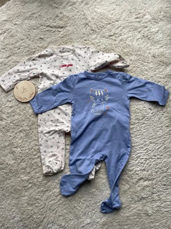 Lot de 2 grenouillères