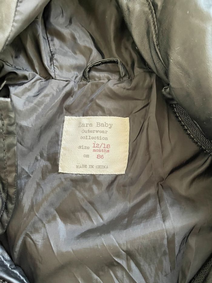 Doudou Zara Noir à Capuche – Taille 86 (18-24 mois) - photo numéro 5