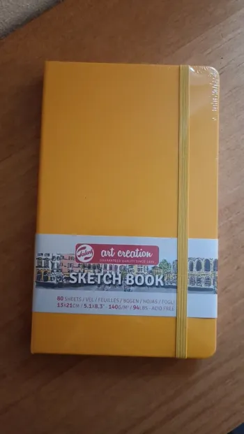 Carnet de croquis Jaune d'or 140 g/m² 80 feuilles - Artcreation