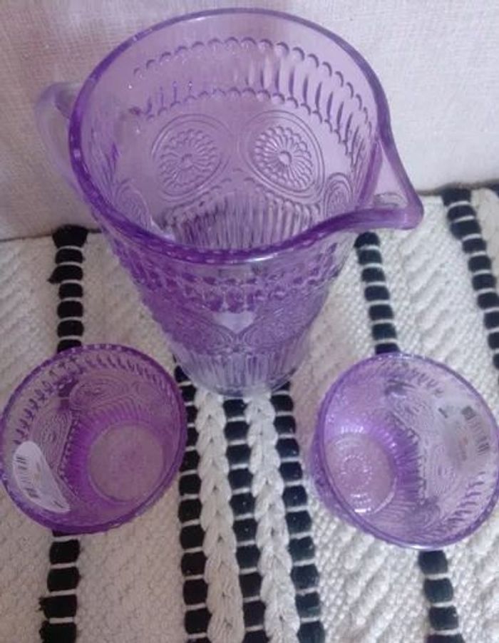 Lots carafe et verres à eau - photo numéro 2