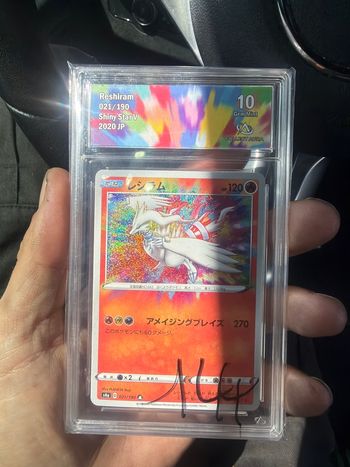 Reshiram carte gradé 10
