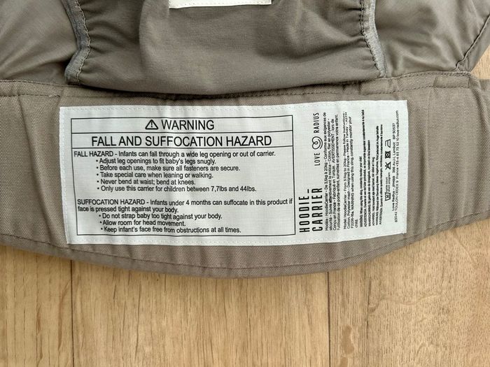 Porte bébé Hoodie Carrier neuf - Love Radius - gris athlétique