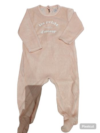 Pyjama velours, 12 mois