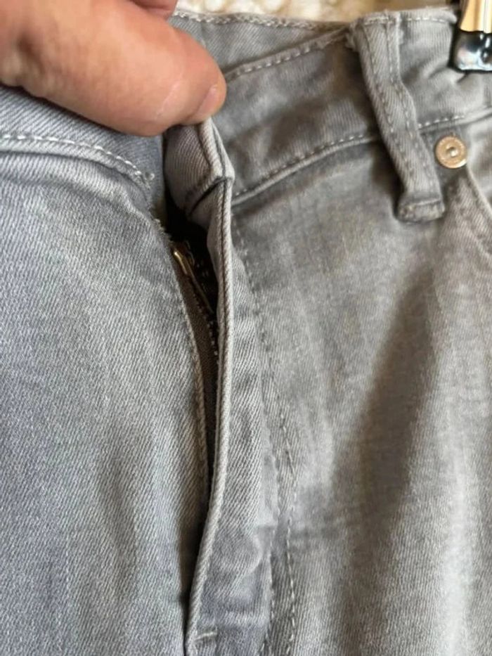 Jean slim gris femme Mango T40 - photo numéro 4