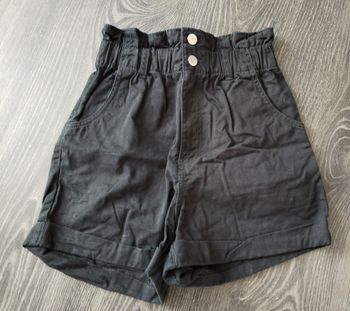 Short jean noir 34 XS H&M NEUF