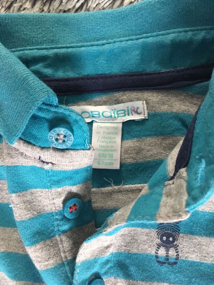 Polo 👕 manches longues Okaidi - 6 mois - photo numéro 3