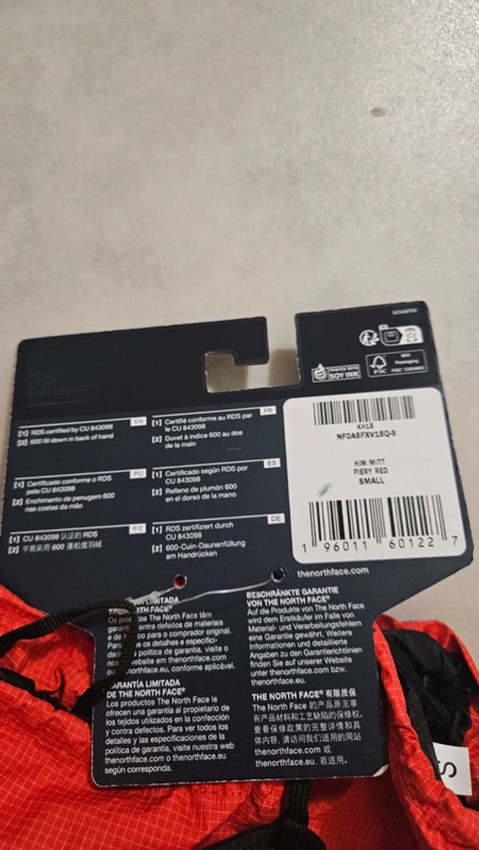 Moufles The North Face Himalayan – Fiery Red (Taille S) - photo numéro 2