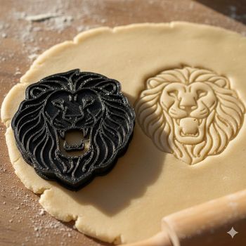 Emporte-pièce lion pour biscuits et pâtisseries créatives - 8 cm