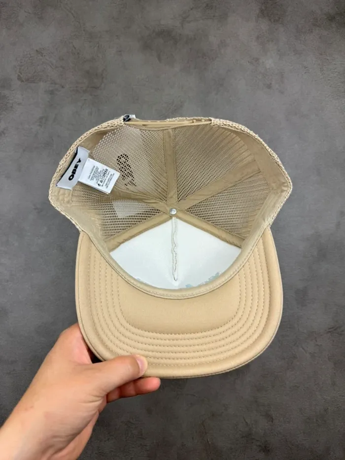 Casquette Trucker Obey Beige Neuve - photo numéro 6