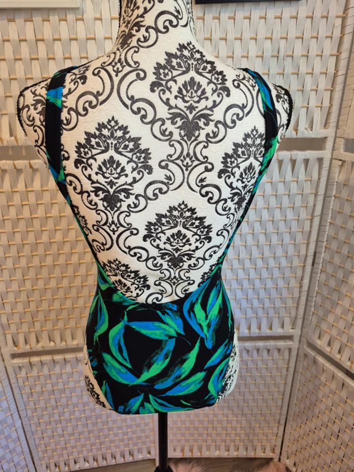 💕joli maillot de bain 1 pièce imprimé Green river étam femme T36💕 - photo numéro 4