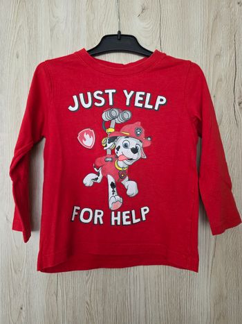 TEE-SHIRT MANCHE LONGUE PAW PATROL NICKELEDEON MARCUS TAILLE 3ANS