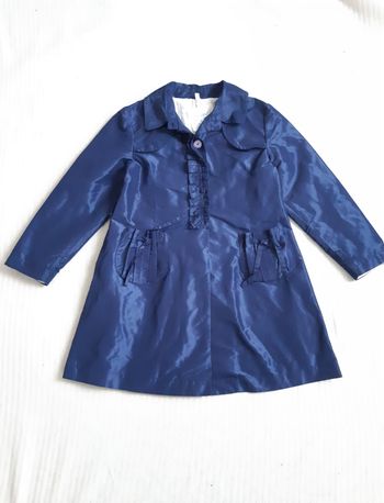 Veste bleu mi longue 7 ans
