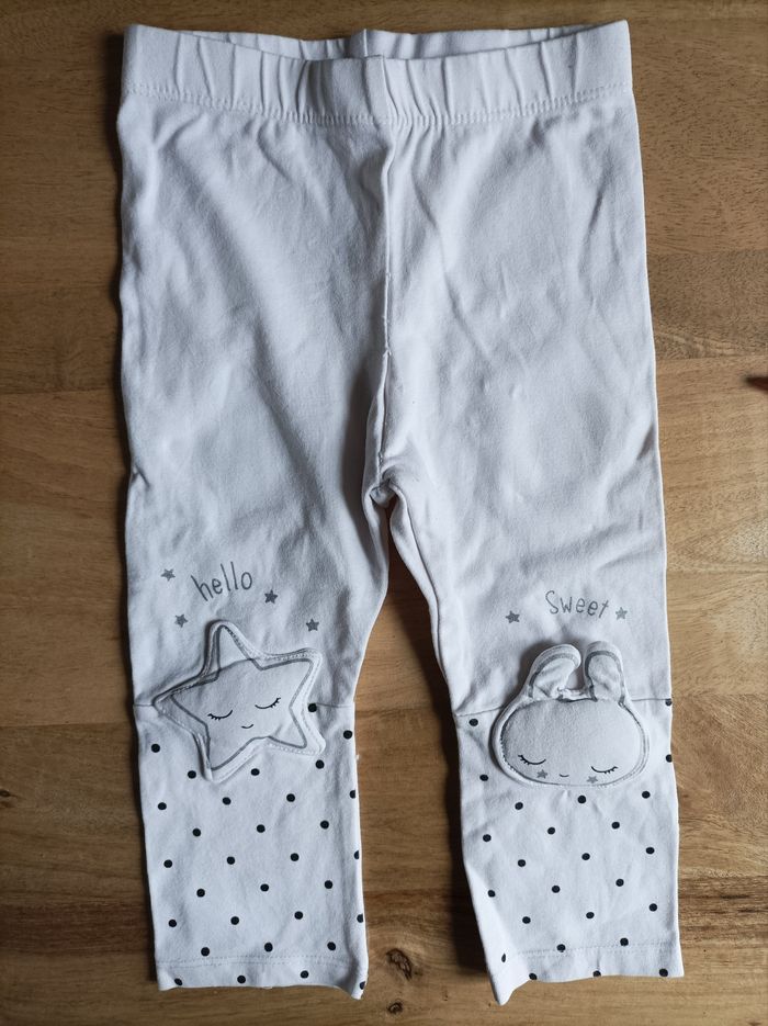 Legging blanc 18 mois