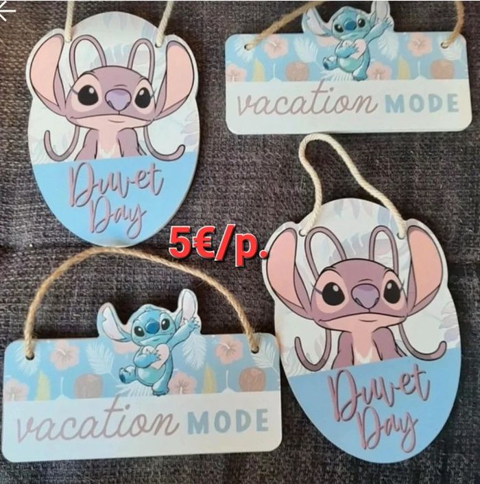 Plaque disney stitch ou angel