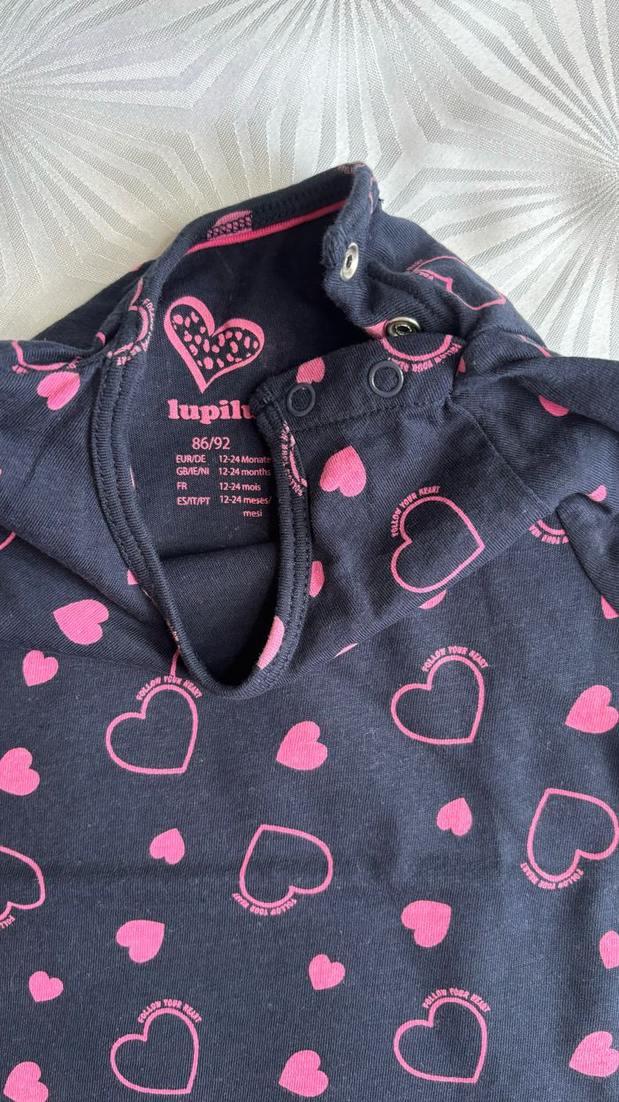 Tee-shirt à manches courtes fille 18/24 mois-86/92cm - photo numéro 3