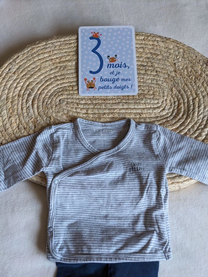 Ensemble legging et haut - 3 mois - photo numéro 2