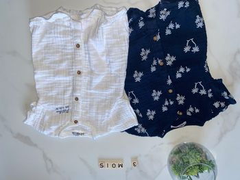 Lot de 2 combinaison short genouillères