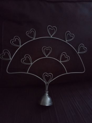 Joli Porte-Photos "Coeur" en métal