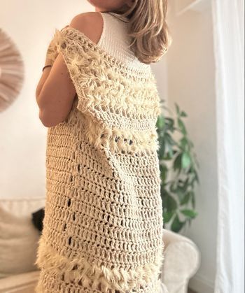 Longue veste manches courtes Vila beige