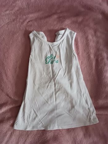 Débardeur blanc kiabi 36 mois