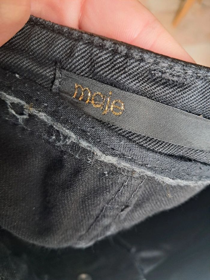 Maje jean noir T.38 en tbe - photo numéro 12