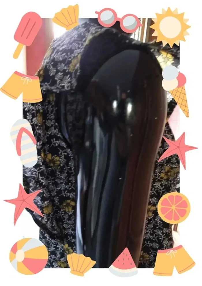 Top blouse sans manches  à fleurs et à volants femme - photo numéro 3