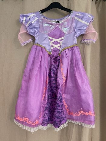 Déguisement robe princesse Raiponce - Disney - T. 3/4 ans