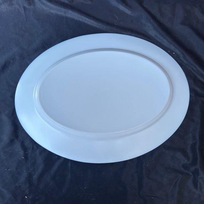 Plat de service ovale Arcopal Marc Palluy primeur - photo numéro 4