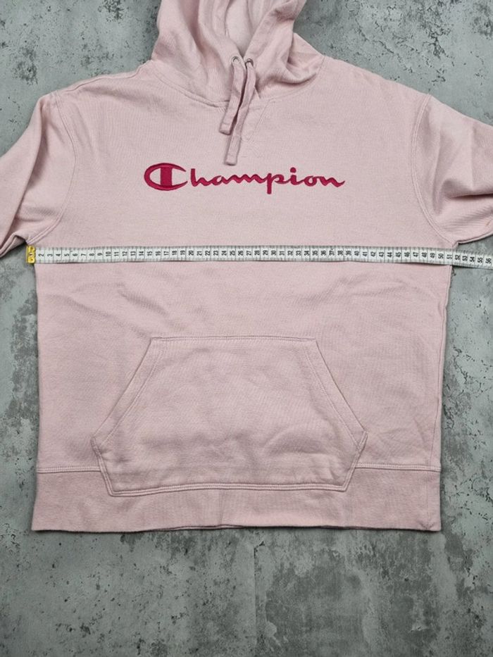 Sweat à capuche Champion rose – Taille S Femme (mesures en photos) - photo numéro 6