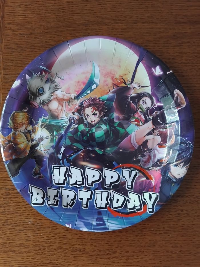 Decoration anniversaire thème Demon slayer - photo numéro 2