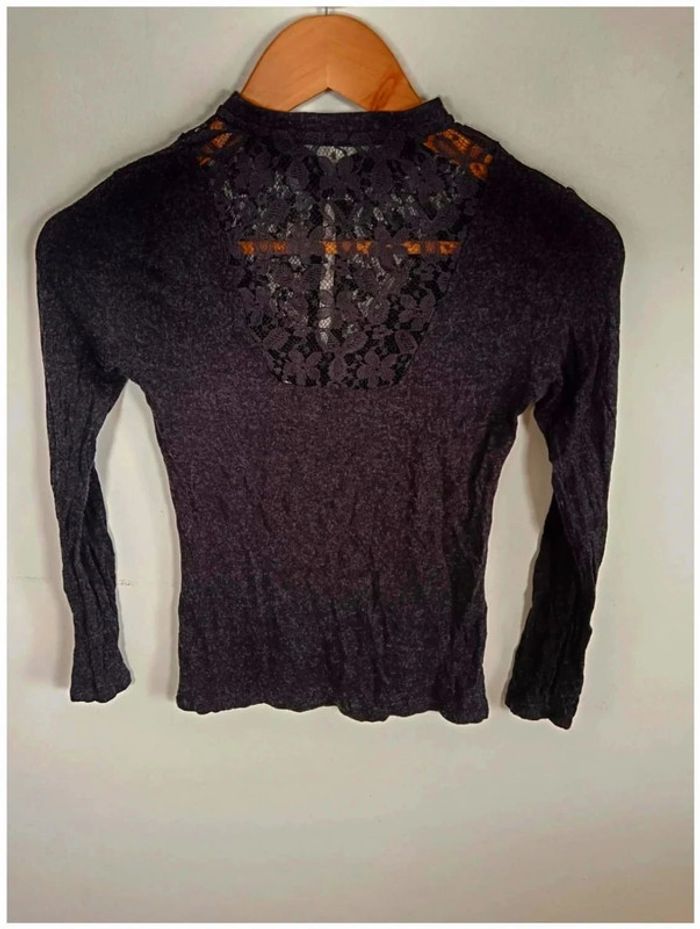 C28 blouse noir NafNaf S - photo numéro 2