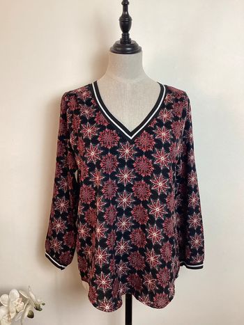 Blouse noire et rouge Noémie&Co 38