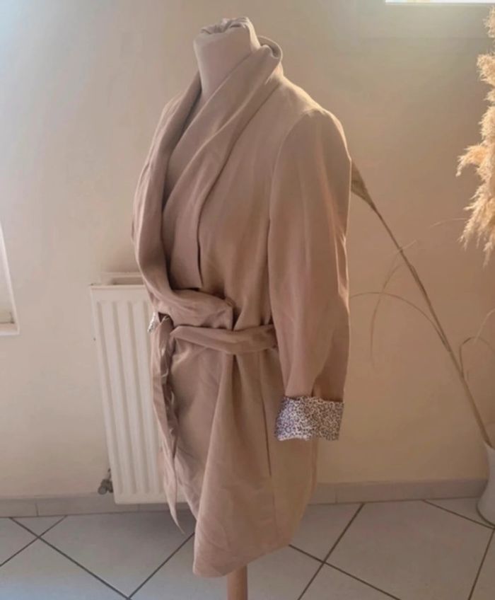 Trench léger court, beige, h&m - photo numéro 3
