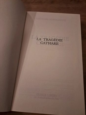 Livre La Tragédie Cathare, Georges Bordonove