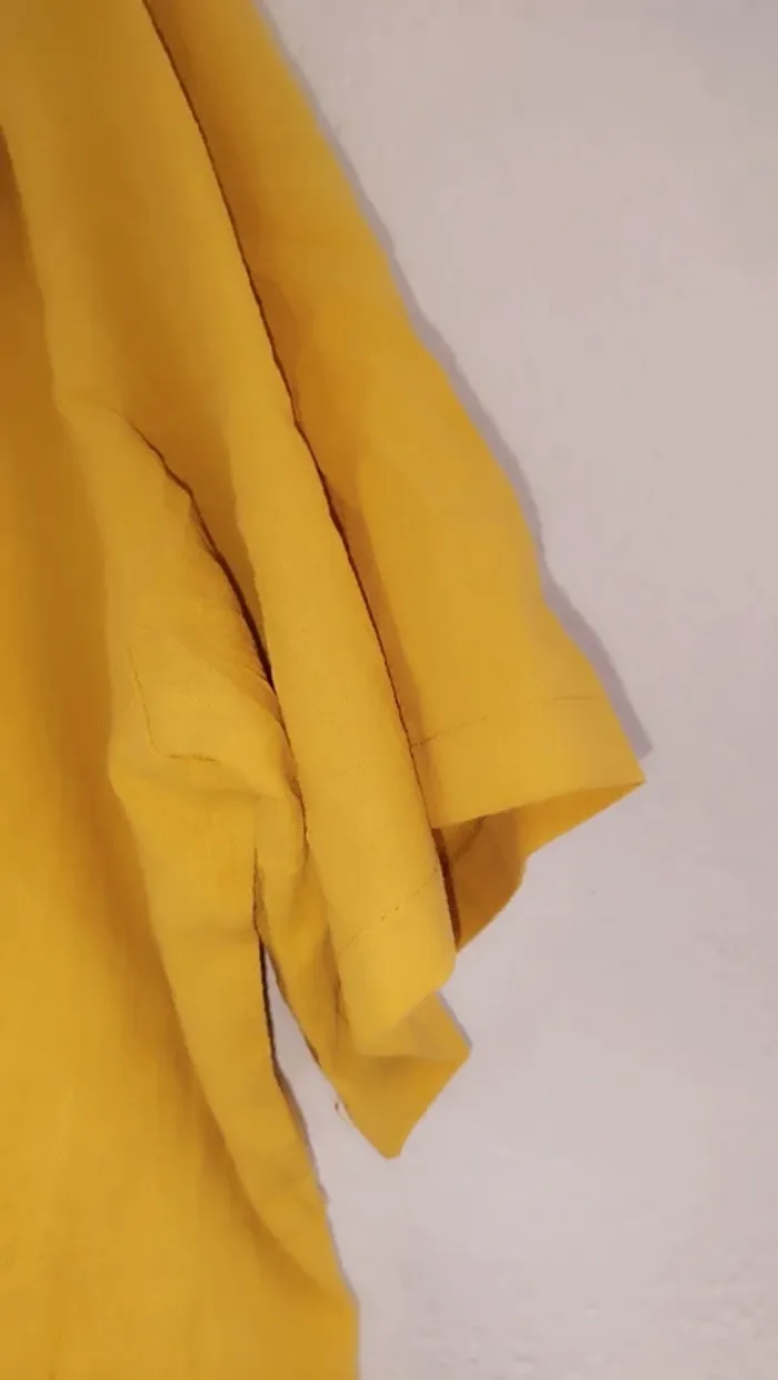 Tunique moutarde - Made in Italy - taille 54 - photo numéro 4