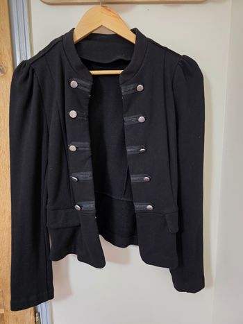 Veste style offier noir