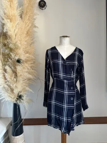 Robe chemise 38/40 Primark bleu marine
